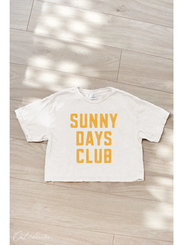 The Sunny Days Club Cropped Graphic T-Shirt