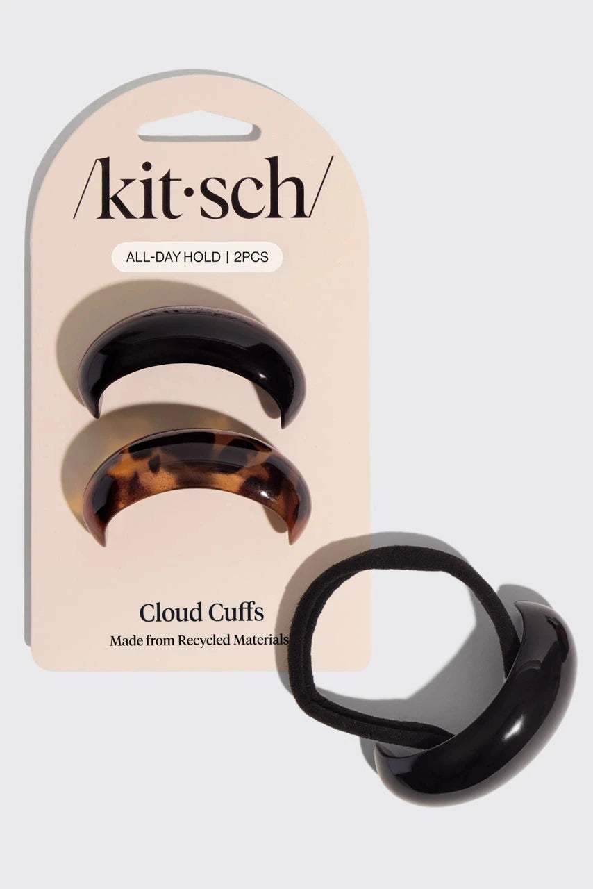 The Black & Tort Cloud Cuffs (Medium) by KITSCH