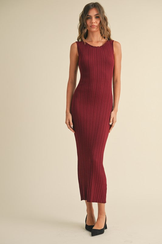The Stir It Up Ribbed Midi Dress