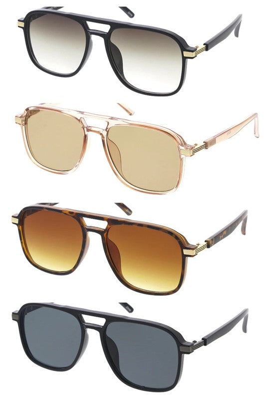 The Double Bridge Aviator Sunglasses