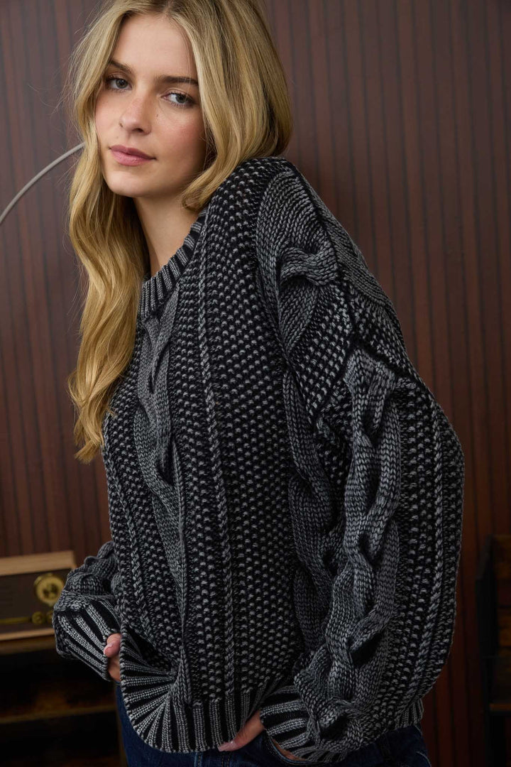 The Brownie Points Cable Knit Sweater