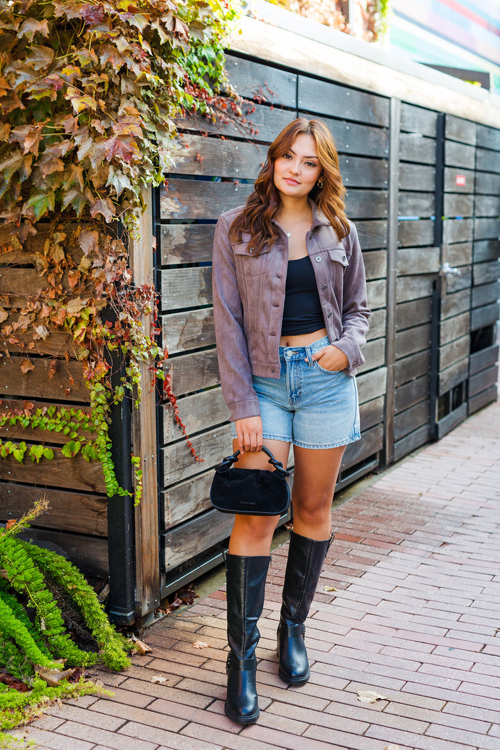 The Smooth Operator Faux Suede Jacket