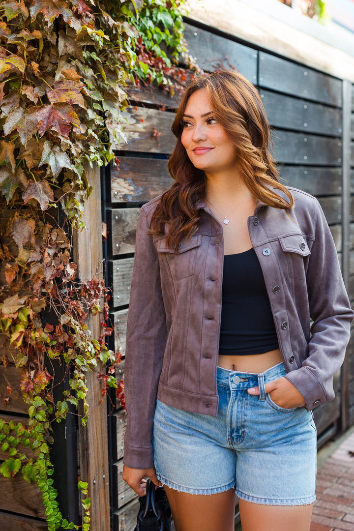 The Smooth Operator Faux Suede Jacket