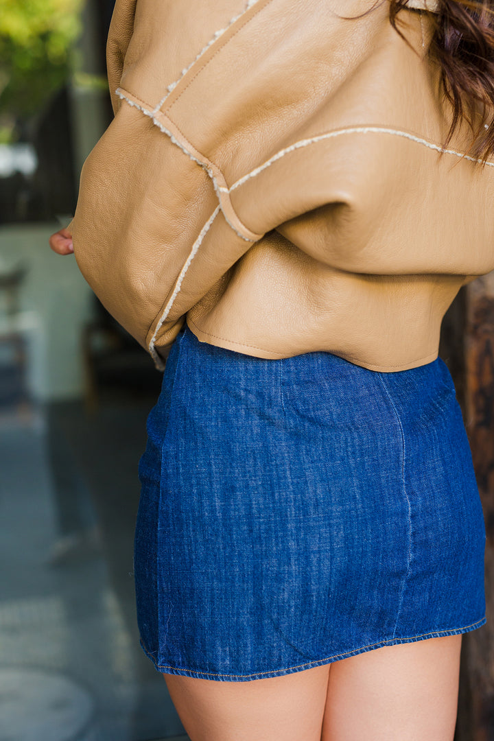 The Heading West Denim Mini Skirt