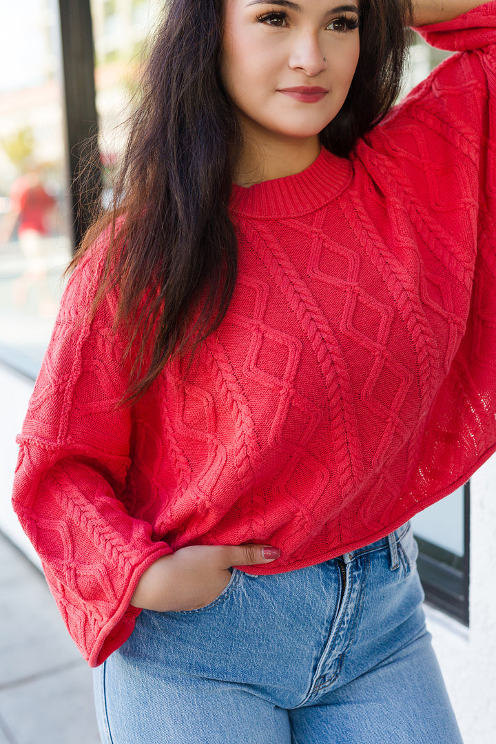 The No Worries Cable Knit Sweater