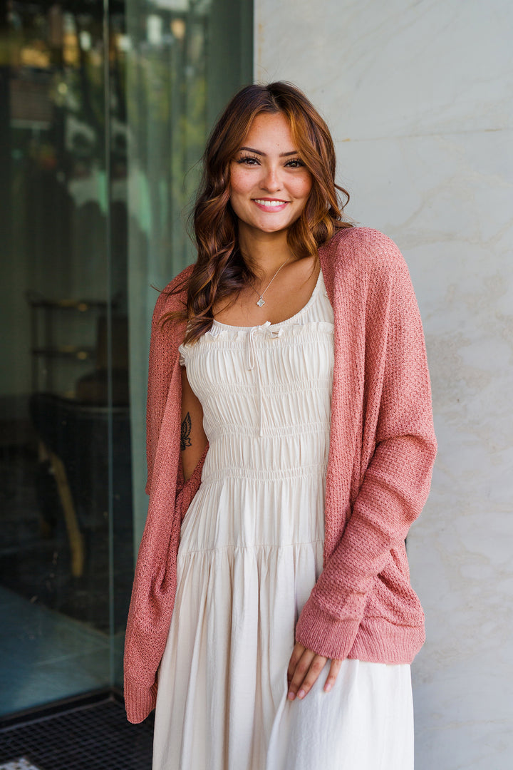 The Pockets of Time Open Front Cardigan