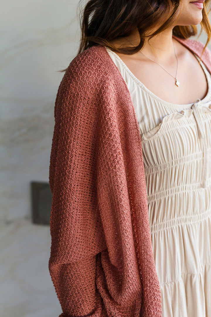 The Pockets of Time Open Front Cardigan