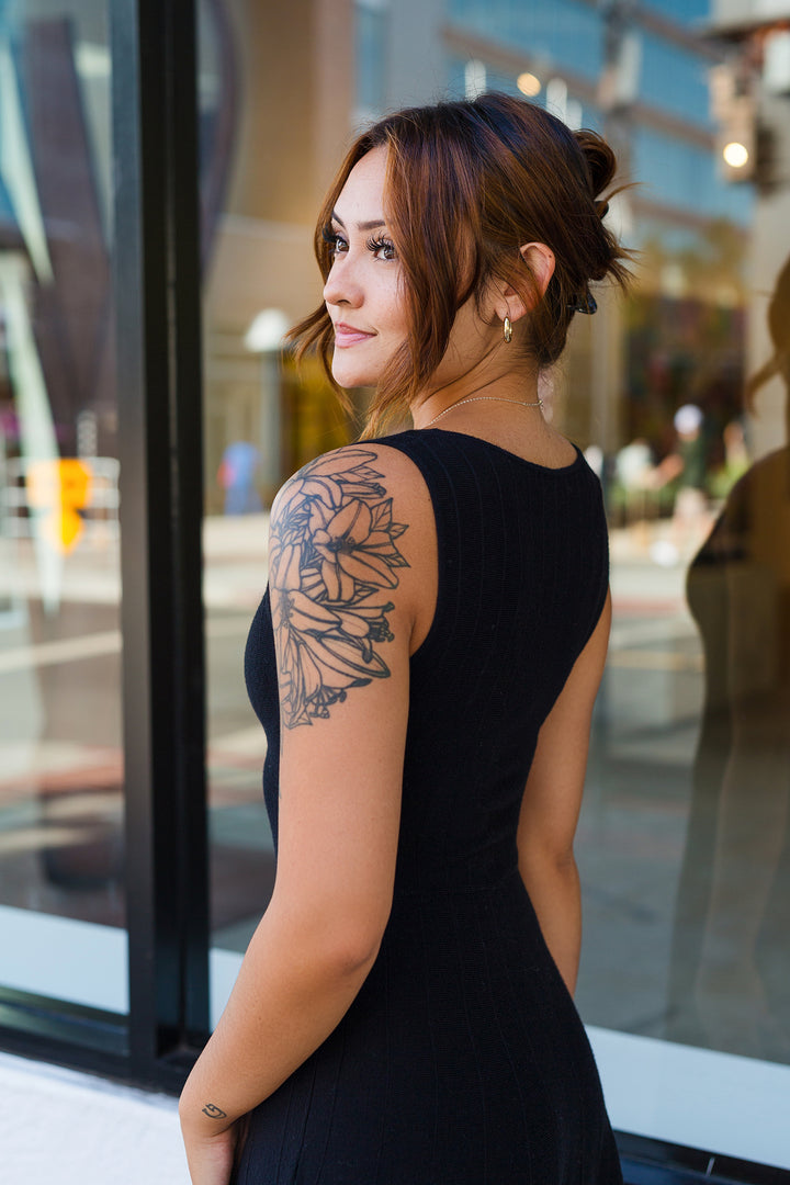 The Burning Bright Sleeveless Knit Maxi Dress