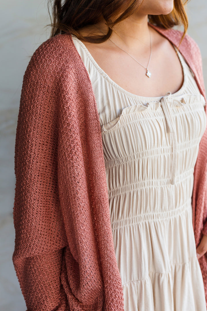 The Pockets of Time Open Front Cardigan