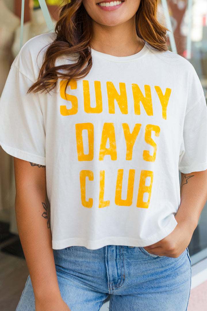 The Sunny Days Club Cropped Graphic T-Shirt