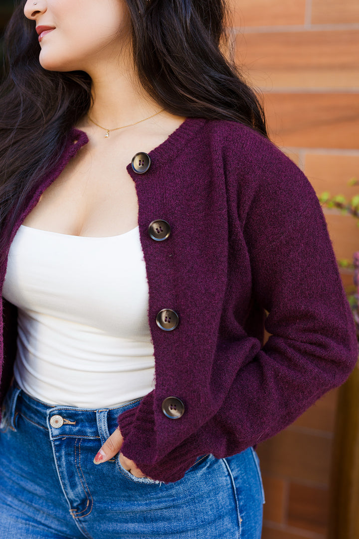 The Fuzzy Logic Cropped Cardigan