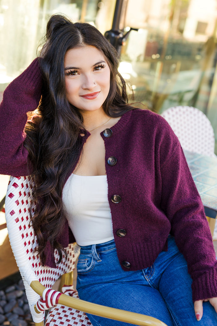 The Fuzzy Logic Cropped Cardigan