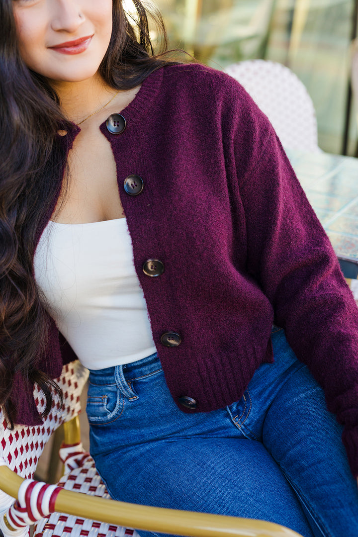 The Fuzzy Logic Cropped Cardigan