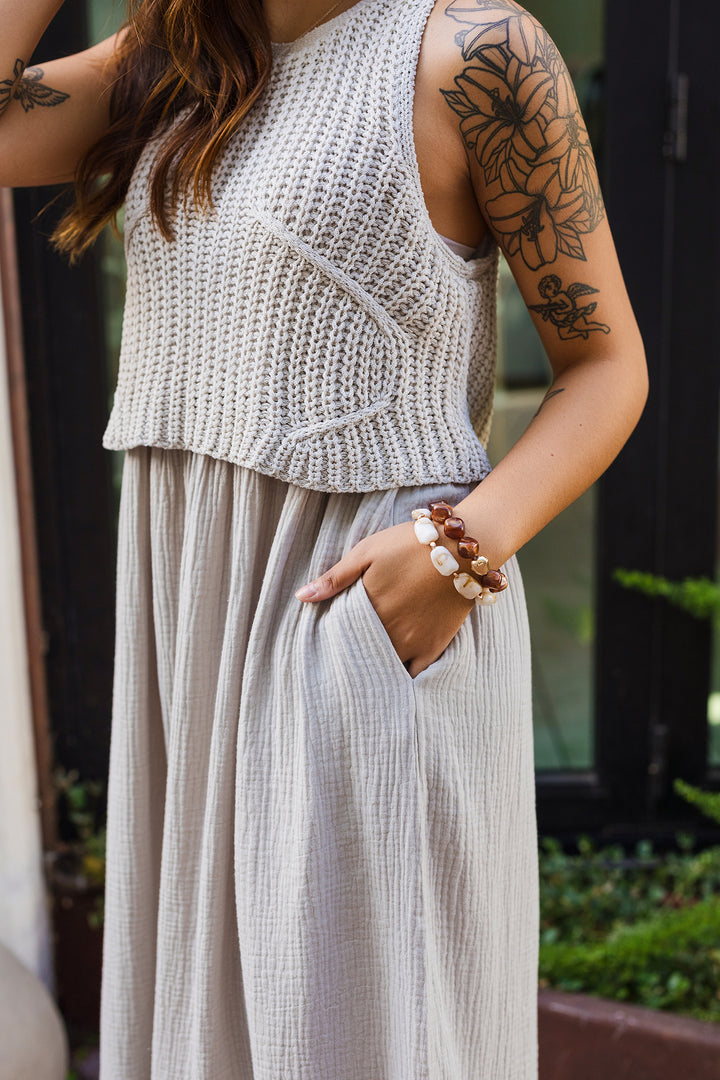 The Braylee Sweater Layered Dress