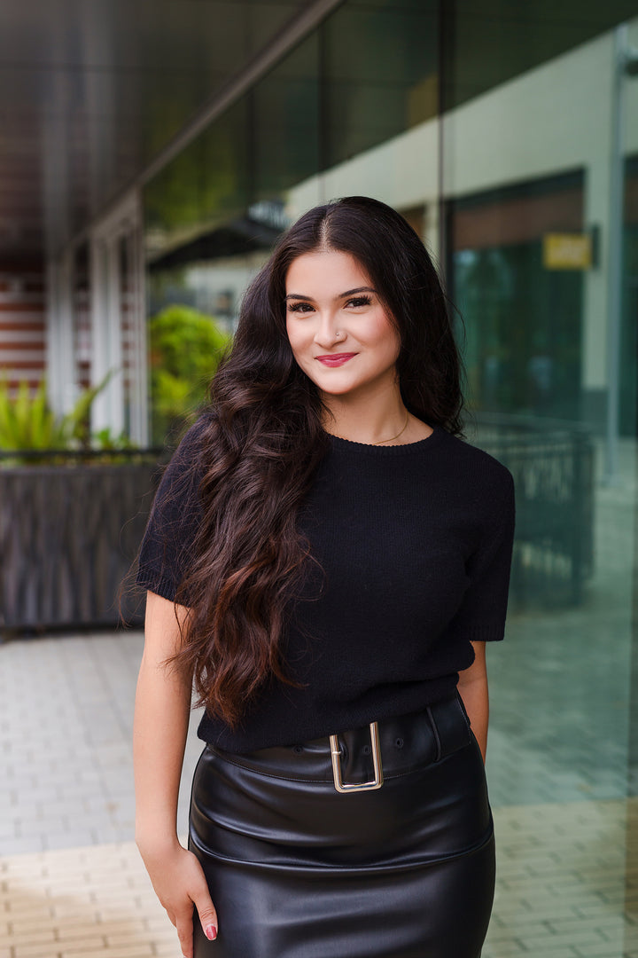 The Best In Crew Knit Short Sleeve Sweater