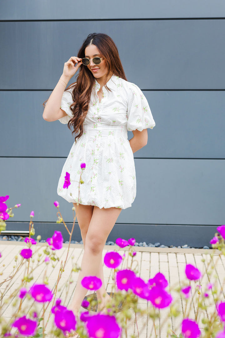 The Kayla Floral Bloom Mini Dress