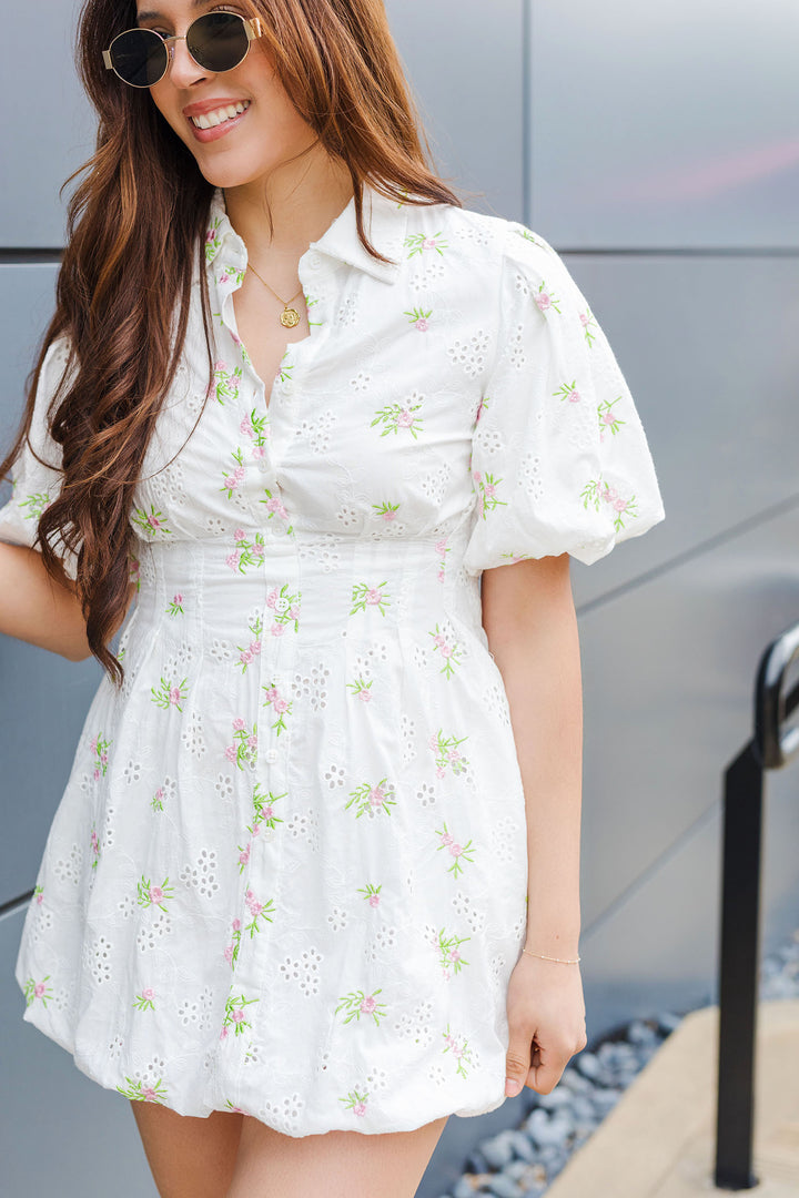 The Kayla Floral Bloom Mini Dress