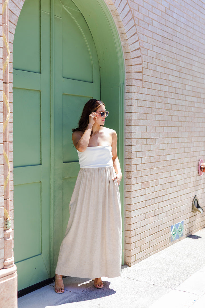 The It Takes Two Linen Maxi Dress