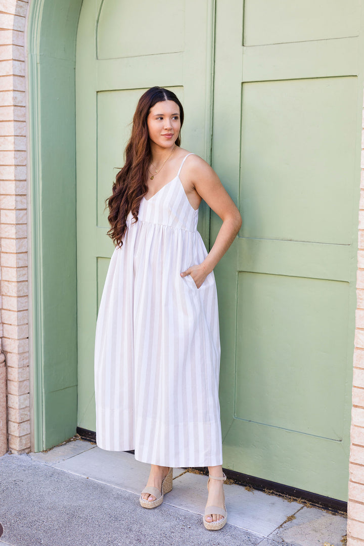 The Out To Sea Striped Maxi Dress