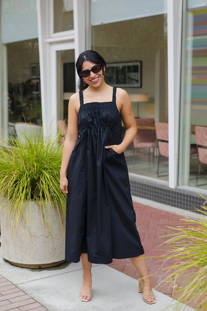 The Sweetest Days Black Midi Dress