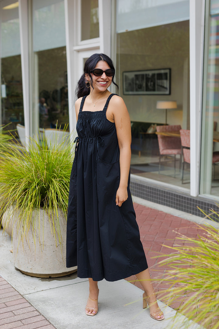 The Sweetest Days Black Midi Dress