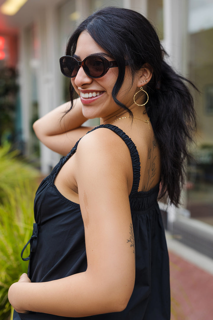 The Sweetest Days Black Midi Dress