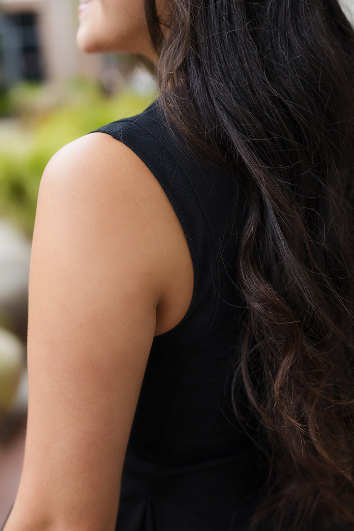 The Prettiest Girl Black High Neck Mini Dress