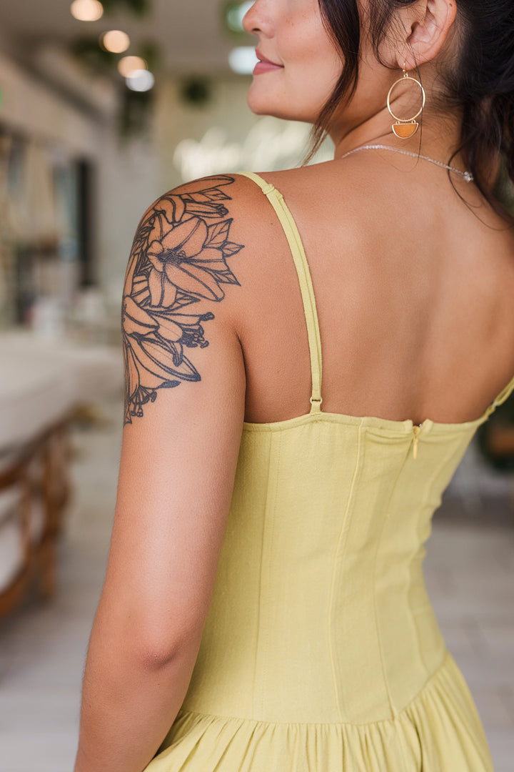 The Tying The Knot Linen Midi Dress