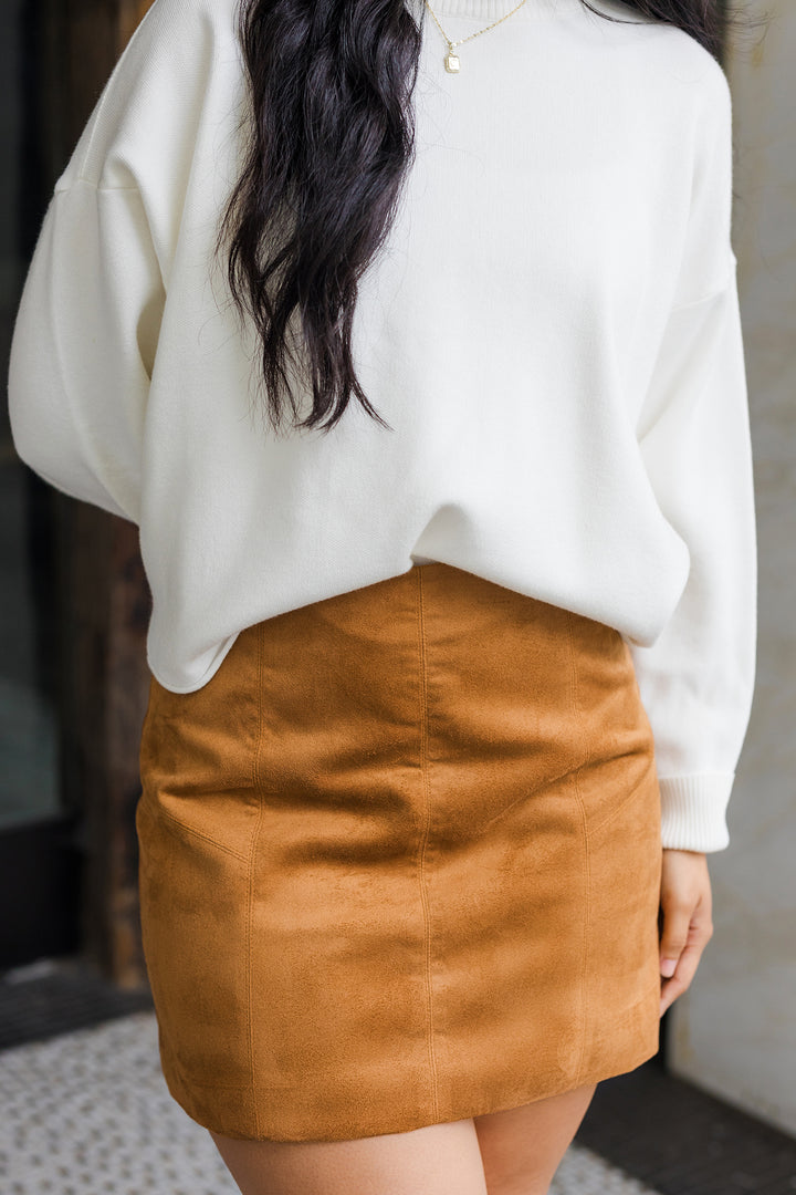 The Langley White Pullover Sweater