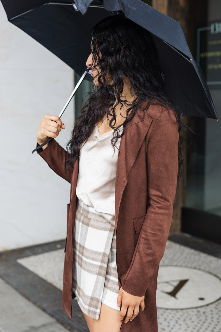 The Cincinnati Suede Trench Coat