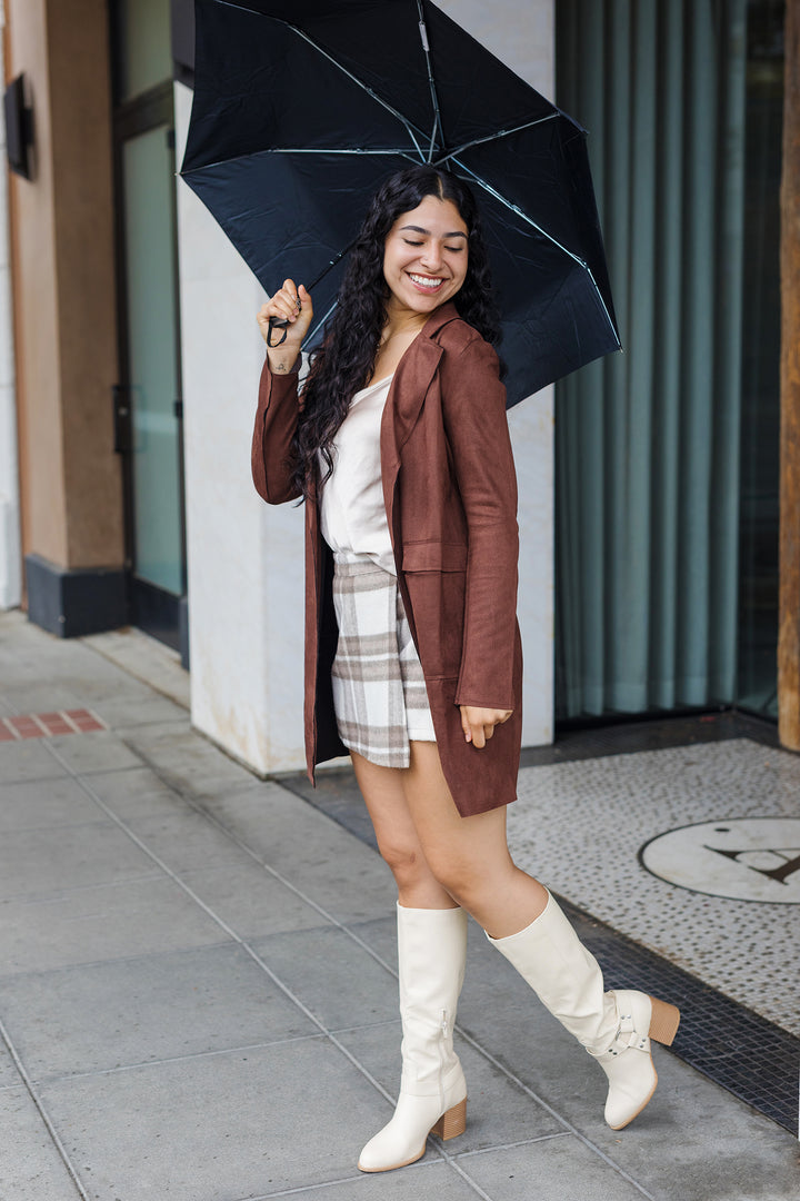 The Plaid to the Bone Wrap Front Skorts