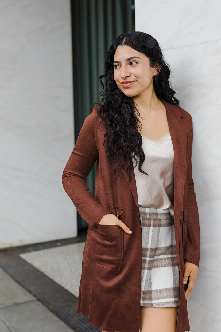 The Cincinnati Suede Trench Coat