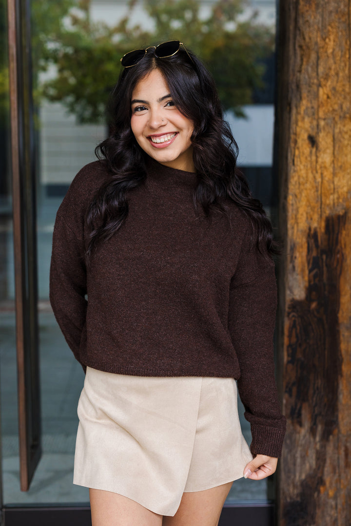 The Wrap Star Faux Suede Skorts