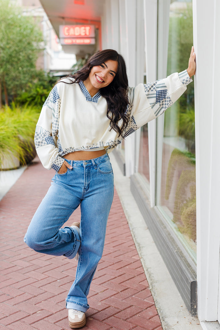 The Patch Me if You Can V-Neck Top