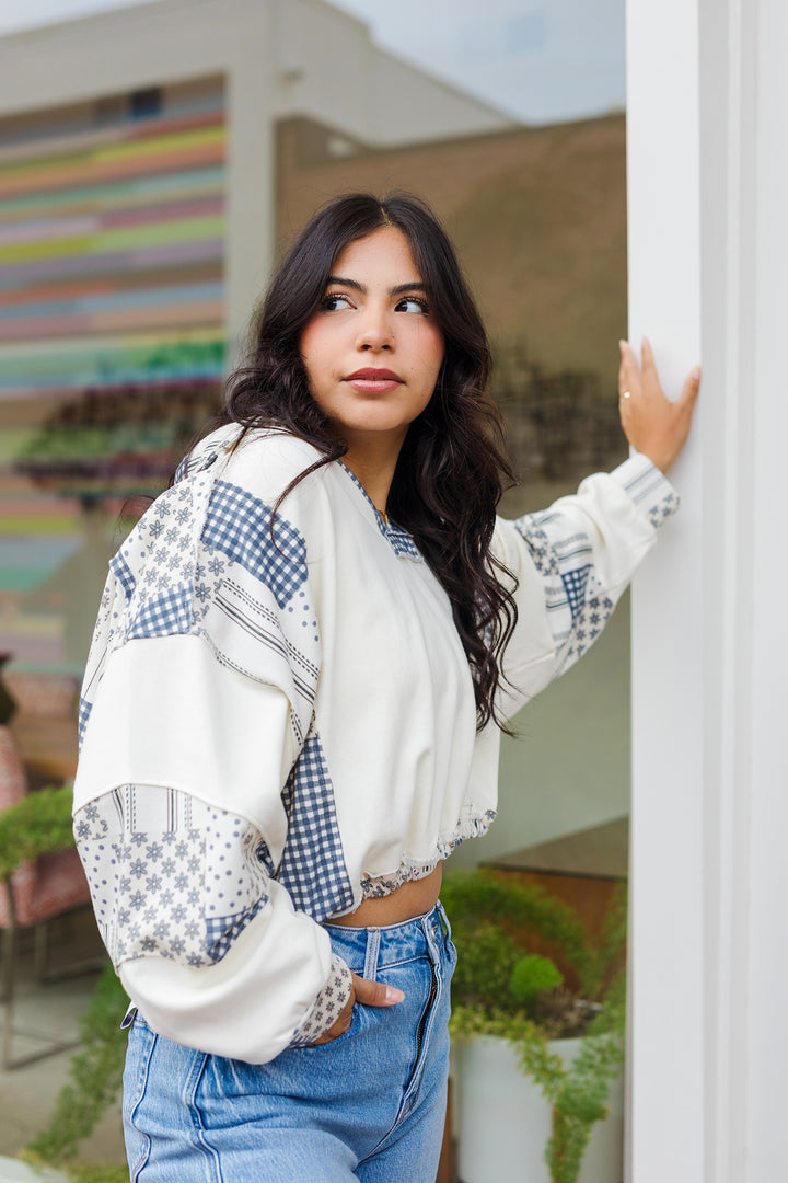 The Patch Me if You Can V-Neck Top