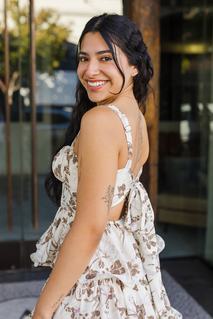 The Fall Frenzy Floral Tiered Maxi Dress