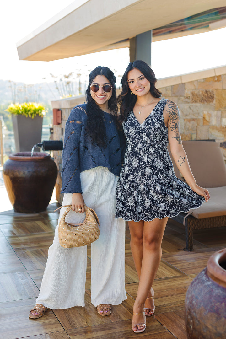 The Monaco Midnight Floral Mini Dress