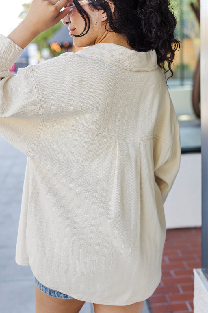 The Wrap It Up Soft Button Front Shacket