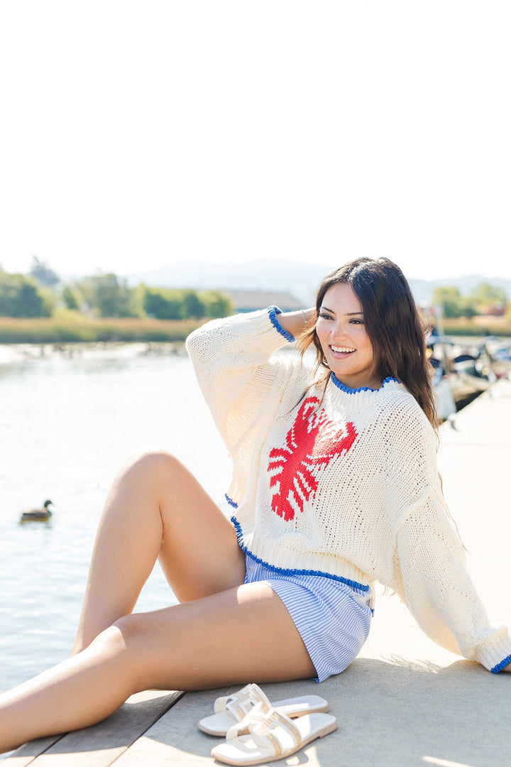 The Hamptons Lobster Knit Sweater