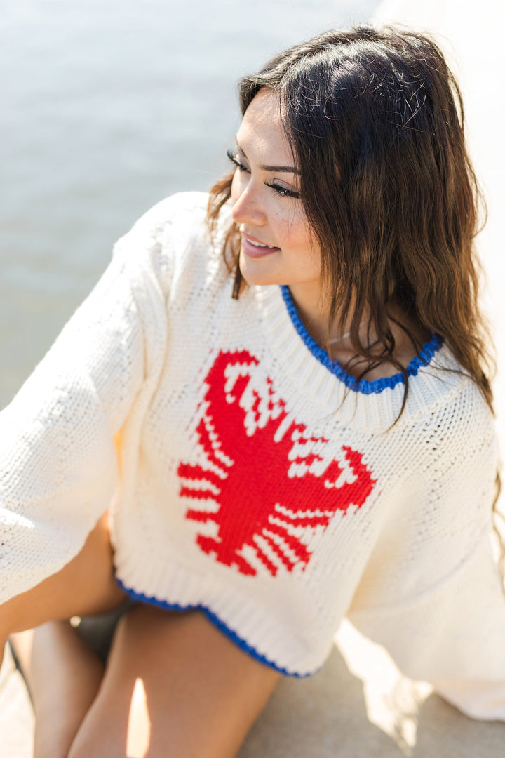 The Hamptons Lobster Knit Sweater