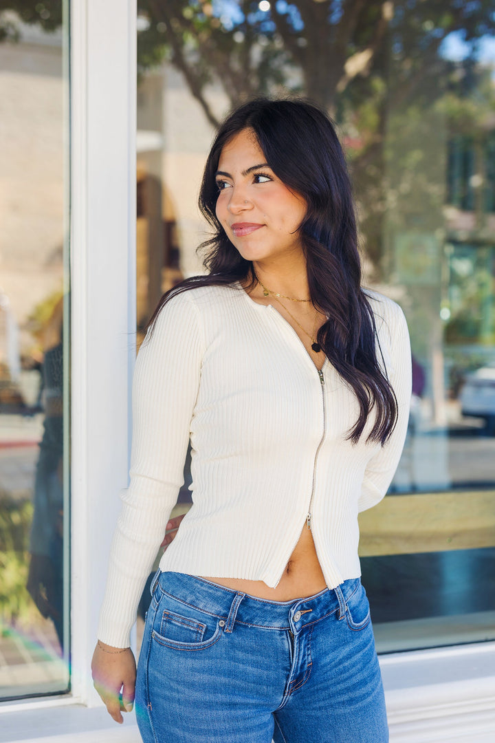 The Double Take Two-Way Zipper Sweater