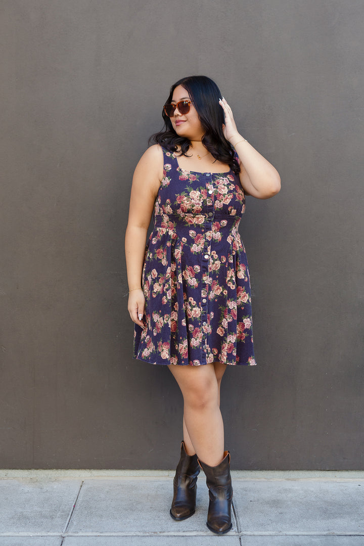 The Forever Floral Sleeveless Mini Dress