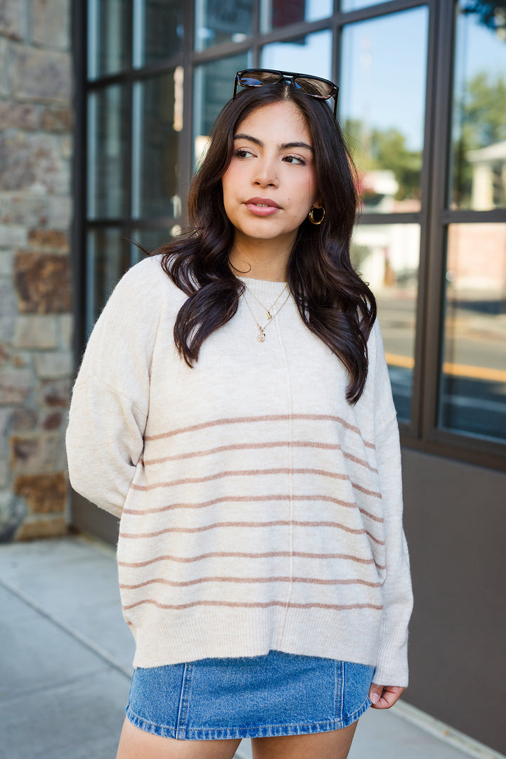 The Front of the Line Striped Sweater