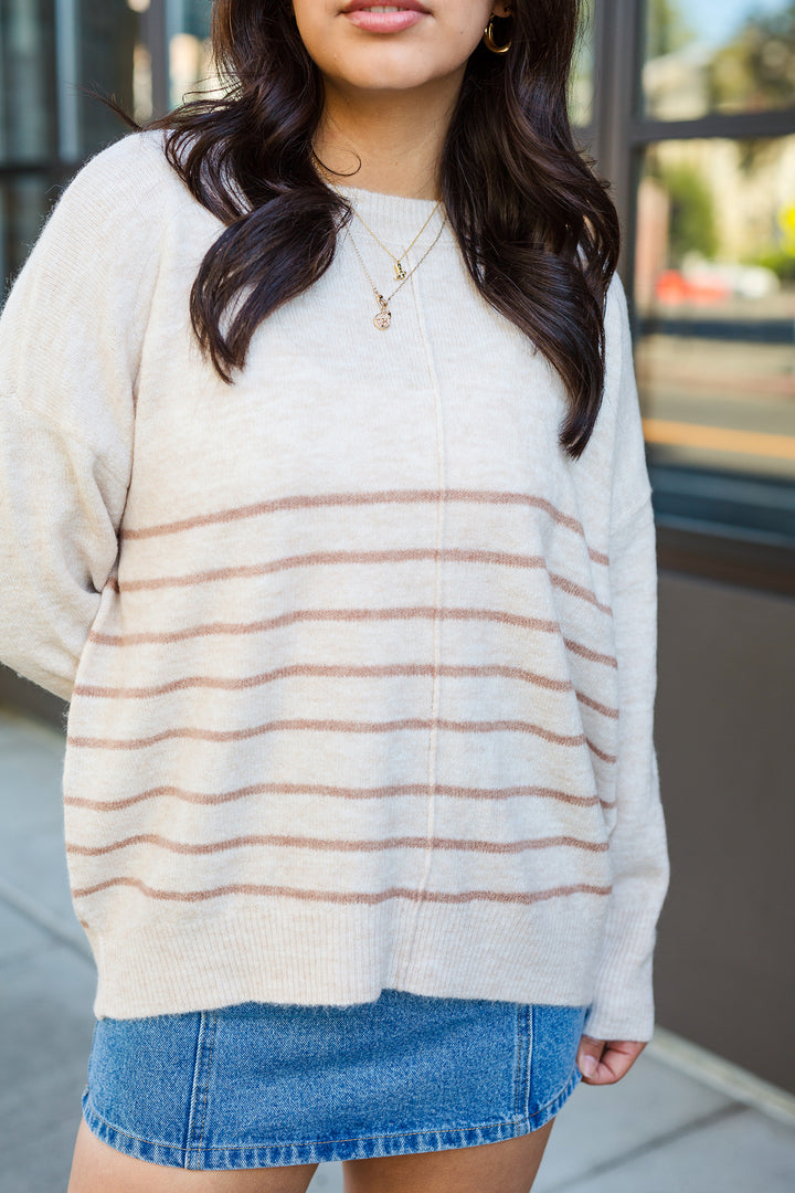 The Front of the Line Striped Sweater