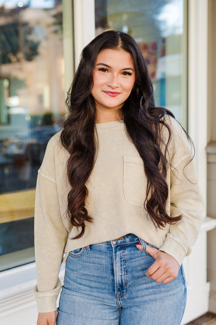 The Pocket Science Acid Washed Long Sleeve Top
