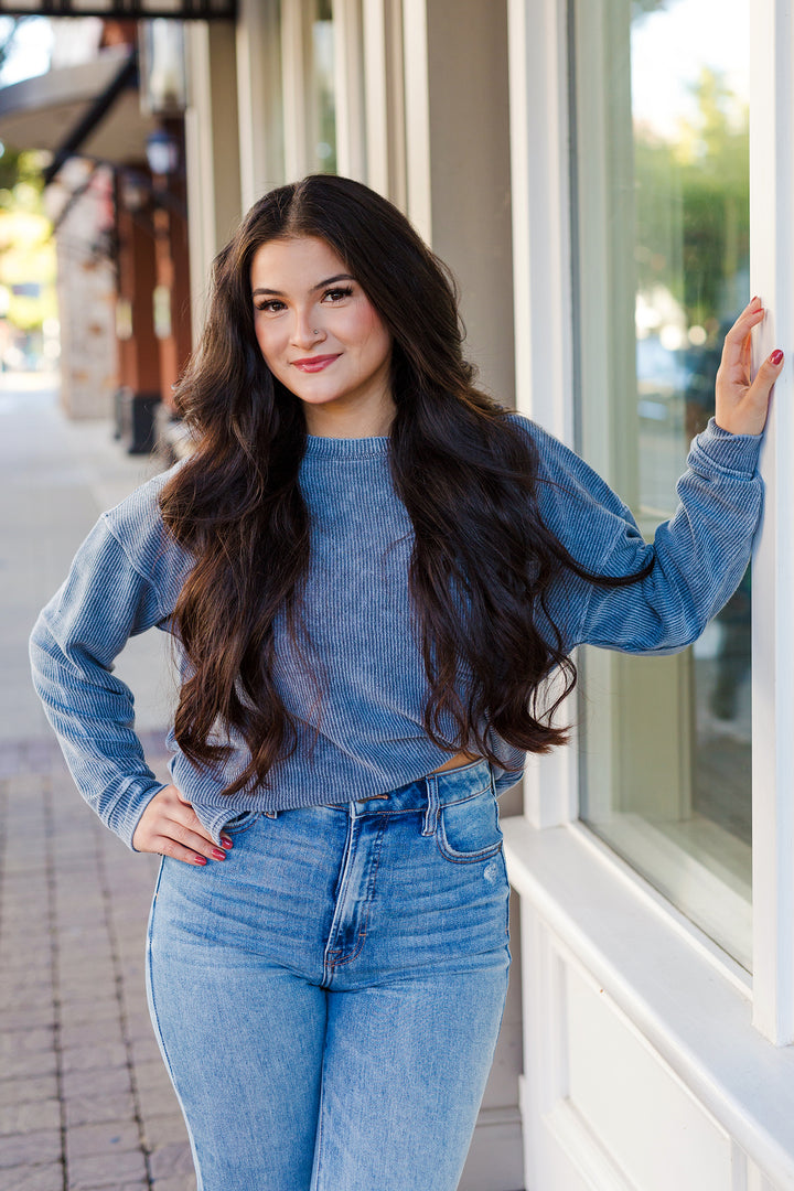 The Pocket Science Acid Washed Long Sleeve Top