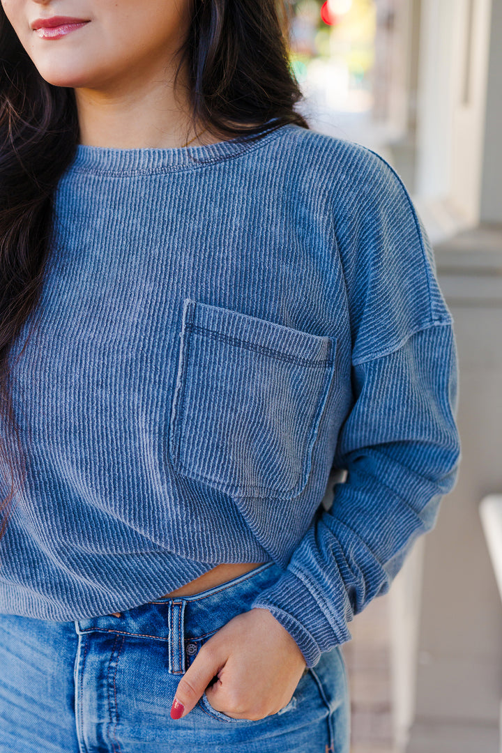 The Pocket Science Acid Washed Long Sleeve Top