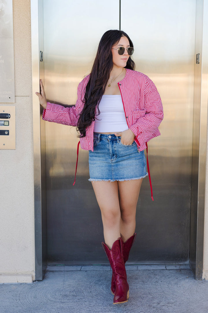 The Picnic But Make It Fashion Gingham Jacket