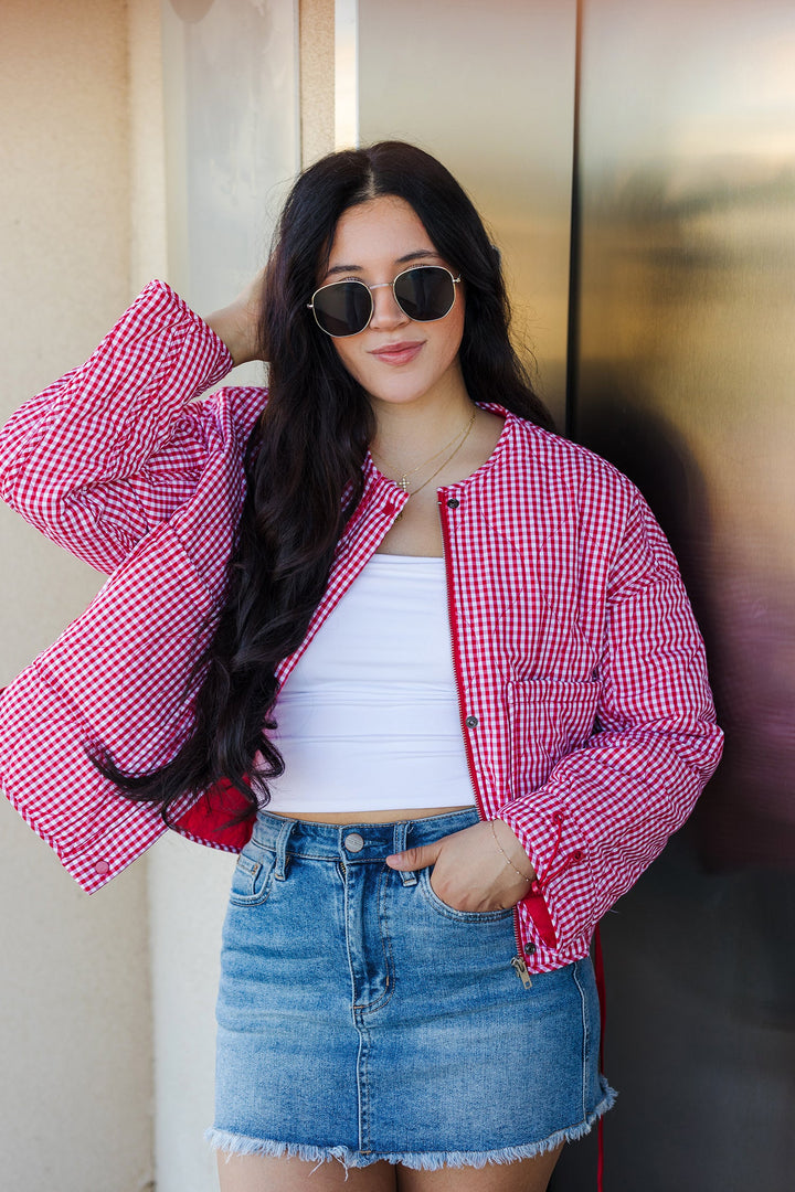 The Picnic But Make It Fashion Gingham Jacket