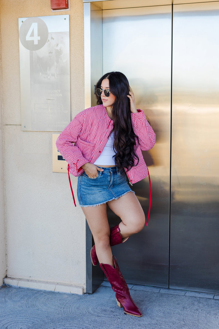 The Picnic But Make It Fashion Gingham Jacket